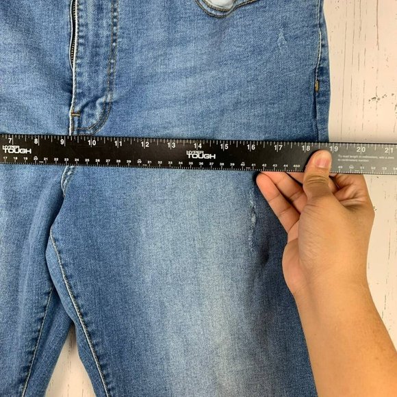 Lazer 38x32‎ Straight Fit ￼Mid Rise Blue Jeans Pants Denim Mens - Picture 8 of 12